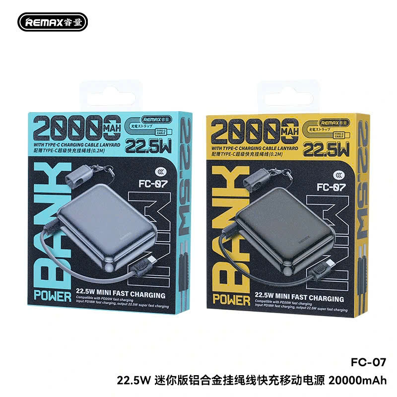 Pin sạc dự phòng mini Remax FC-07  20.000mah